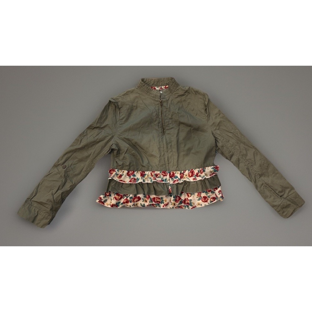 Charlotte Russe Green Lightweight Jacket  Sz Large - Cottagecore, Boho, Y2K